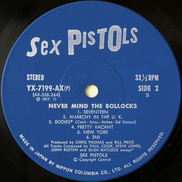 Sex Pistols - Never Mind The Bollocks Here's The Sex Pistols = 勝手にし...