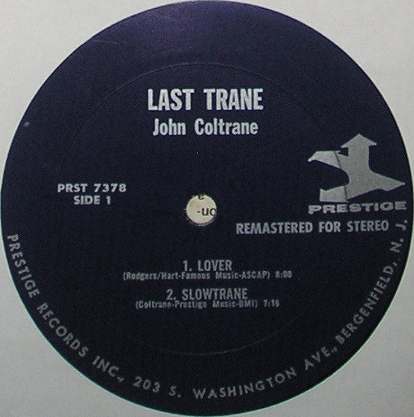 John Coltrane - The Last Trane (Vinyl, LP, Album, Remastered, Stereo) Very Good (VG) / Very Good (VG)