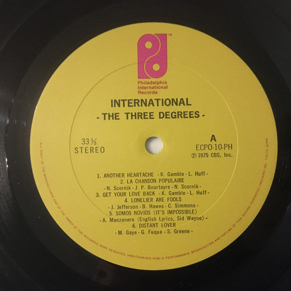 The Three Degrees - International (Vinyl, LP, Album) Very Good (VG) / Good Plus (G+)