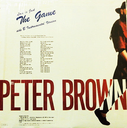 Peter Brown (2) - (Love Is Just) The Game (Vinyl, 12") Near Mint (NM or M-) / Very Good Plus (VG+)