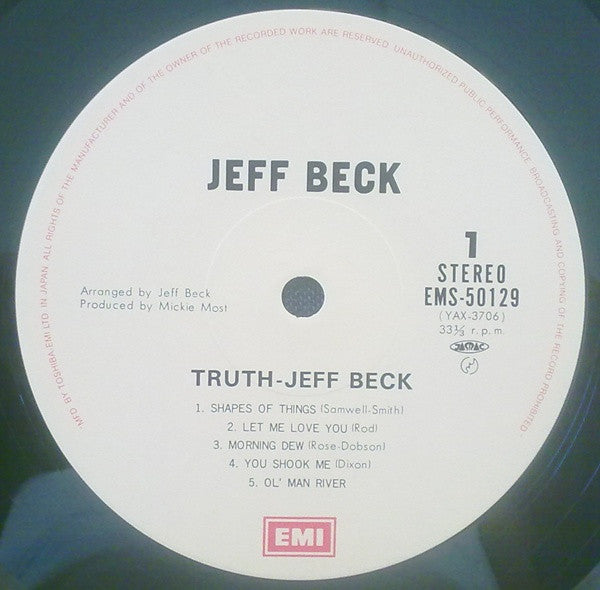 Jeff Beck - Truth (Vinyl, LP, Album, Reissue)