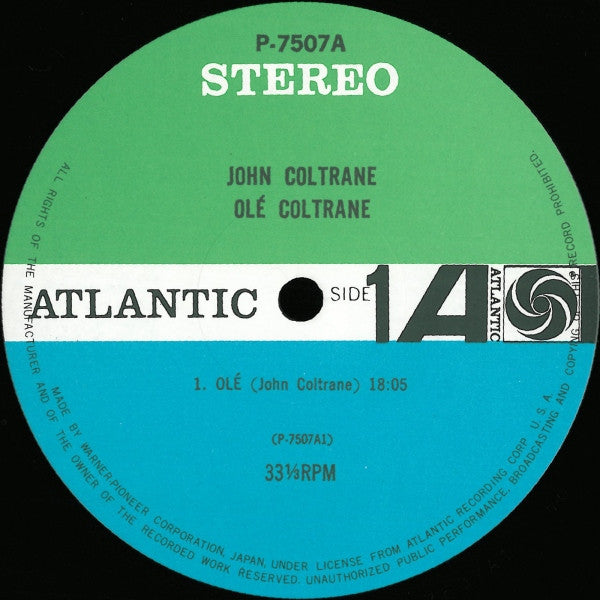 John Coltrane - Olé Coltrane (Vinyl, LP, Album, Reissue, Stereo) Very Good Plus (VG+) / Very Good Plus (VG+)