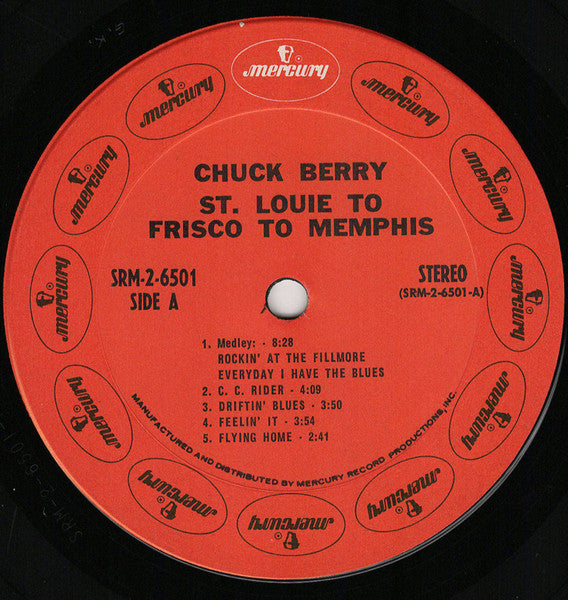 Chuck Berry - St. Louie To Frisco To Memphis (2xVinyl, LP, Compilation) Very Good Plus (VG+) / Good Plus (G+)