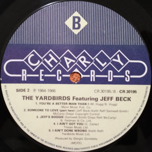 The Yardbirds - The Yardbirds Featuring Jeff Beck (Vinyl, LP, Compilation) Very Good Plus (VG+) / Very Good (VG)