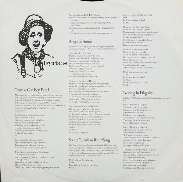 Michael Martin Murphey - Cosmic Cowboy Souvenir (Vinyl, LP, Album) Very Good (VG) / Very Good (VG)