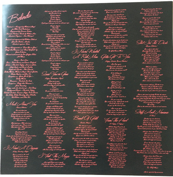 Belinda Carlisle - Belinda (Vinyl, LP, Album) Near Mint (NM or M-) / Near Mint (NM or M-)