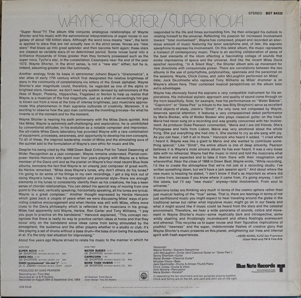 Wayne Shorter - Super Nova (Vinyl, LP, Album, Reissue, Stereo) Very Good Plus (VG+) / Very Good Plus (VG+)