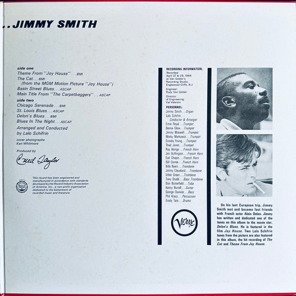 Jimmy Smith - The Cat (Vinyl, LP, Album, Reissue, Stereo)