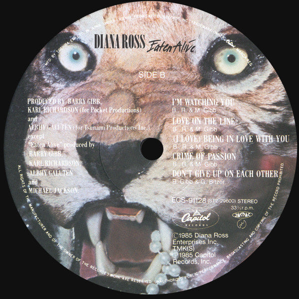 Diana Ross - Eaten Alive (Vinyl, LP, Album)