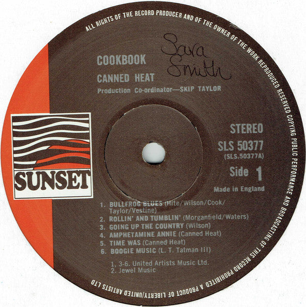 Canned Heat - The Canned Heat Cook Book (The Best Of Canned Heat) (Vinyl, LP, Compilation, Reissue, Stereo) Very Good Plus (VG+) / Good Plus (G+)