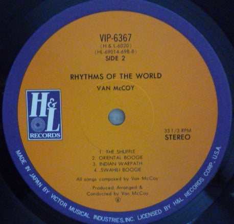 Van McCoy - Rhythms Of The World (Vinyl, LP, Album) Very Good (VG) / Very Good Plus (VG+)