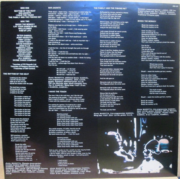 Peter Gabriel - Peter Gabriel IV (Vinyl, LP, Album, Stereo) Very Good (VG) / Good Plus (G+)