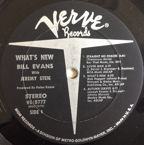Bill Evans - What's New (Vinyl, LP, Stereo)