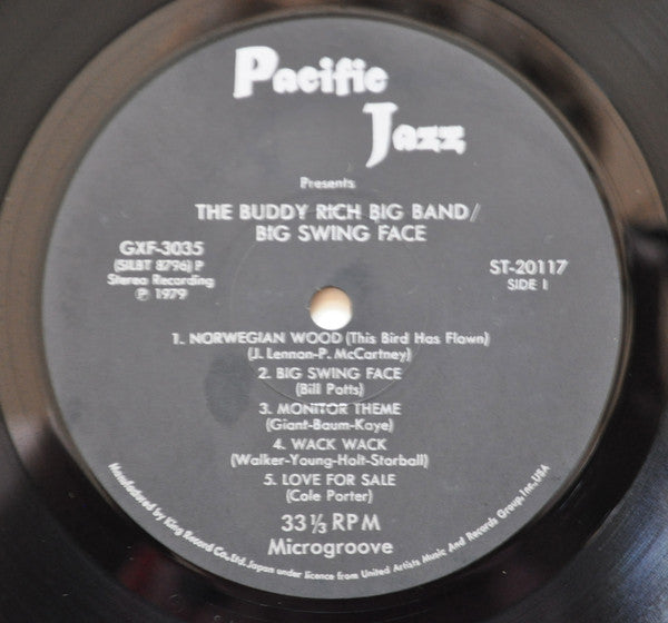Buddy Rich Big Band - Big Swing Face (Vinyl, LP, Album, Stereo)
