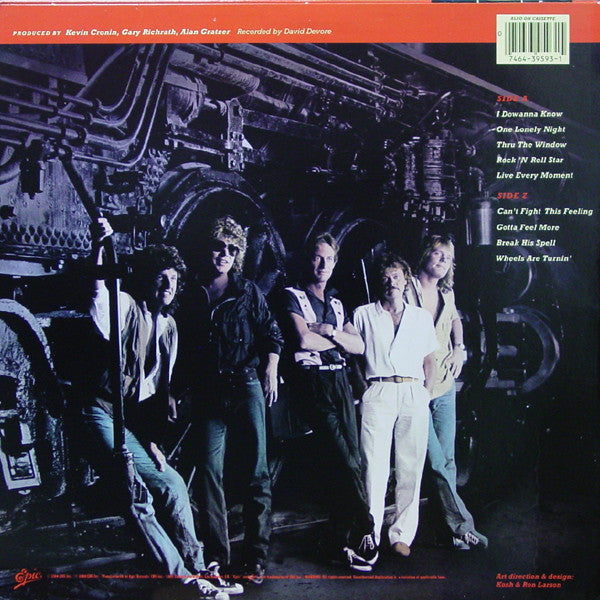 REO Speedwagon - Wheels Are Turnin' (Vinyl, LP, Album, Stereo) Good Plus (G+) / Very Good (VG)