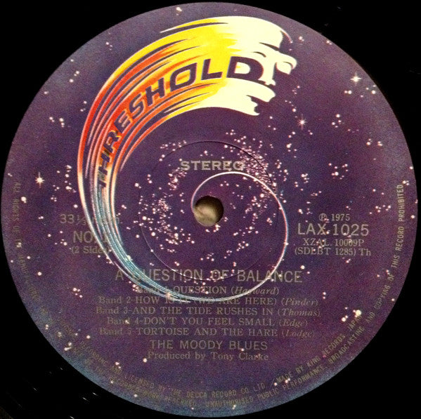 The Moody Blues - A Question Of Balance (Vinyl, LP, Album, Reissue) Very Good Plus (VG+) / Very Good Plus (VG+)