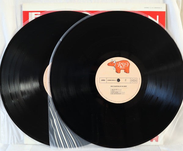 Eric Clapton - At His Best (2xVinyl, LP, Compilation, Reissue) Very Good Plus (VG+) / Very Good Plus (VG+)