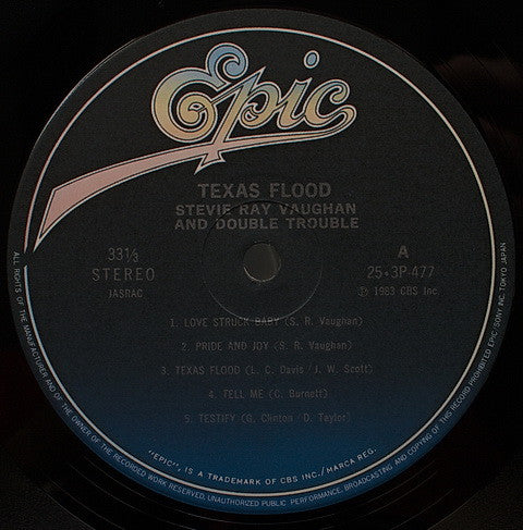 Stevie Ray Vaughan & Double Trouble - Texas Flood (Vinyl, LP, Album)