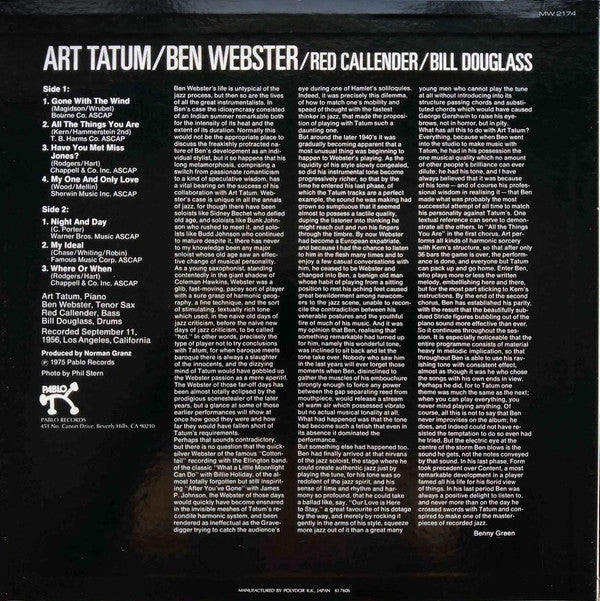 Art Tatum - The Tatum Group Masterpieces (Vinyl, LP, Album, Reissue...