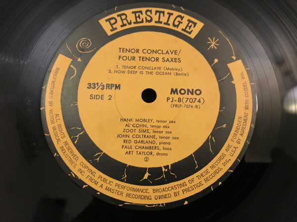 Hank Mobley - Tenor Conclave (Vinyl, LP, Album, Reissue, Mono) Very Good Plus (VG+) / Very Good Plus (VG+)