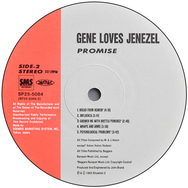 Gene Loves Jezebel - Promise (Vinyl, LP, Album, Stereo) Very Good Plus (VG+) / Very Good Plus (VG+)