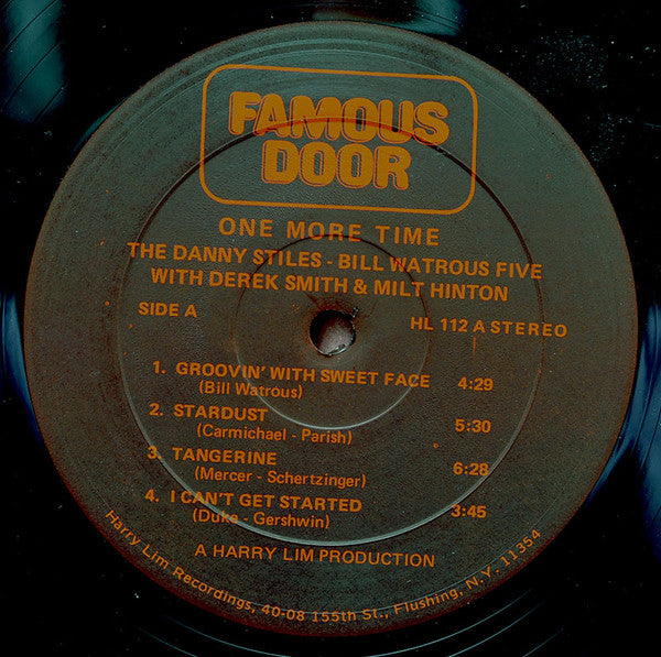 The Danny Stiles - Bill Watrous Five - One More Time (Vinyl, LP, Album) Very Good Plus (VG+) / Good (G)