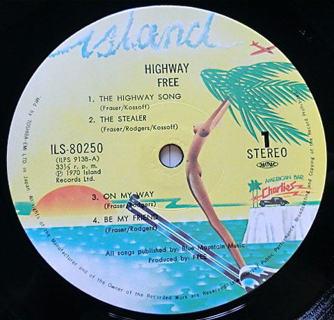 Free - Highway (Vinyl, LP, Album, Reissue) Very Good Plus (VG+) / Good Plus (G+)