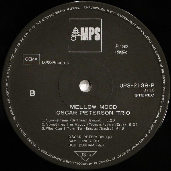 Oscar Peterson - Mellow Mood (Vinyl, LP, Album, Reissue, Stereo) Very Good (VG) / Very Good (VG)