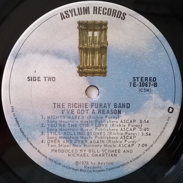 The Richie Furay Band - I've Got A Reason (Vinyl, LP, Album) Very Good (VG) / Very Good (VG)