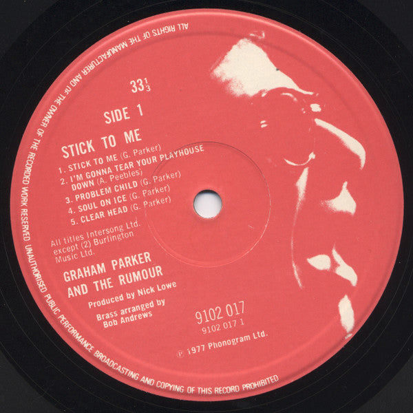 Graham Parker And The Rumour - Stick To Me (Vinyl, LP, Album, Stereo)