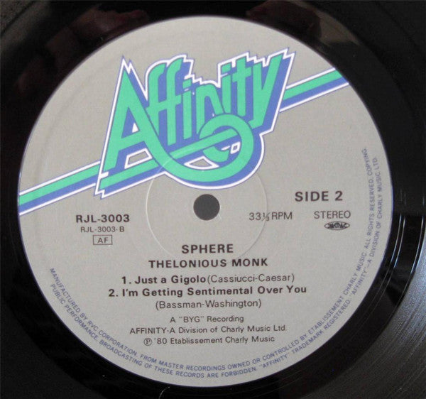 The Thelonious Monk Quartet - Sphere (Vinyl, LP, Album, Reissue) Very Good Plus (VG+) / Very Good Plus (VG+)