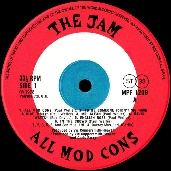 The Jam - All Mod Cons (Vinyl, LP, Album)