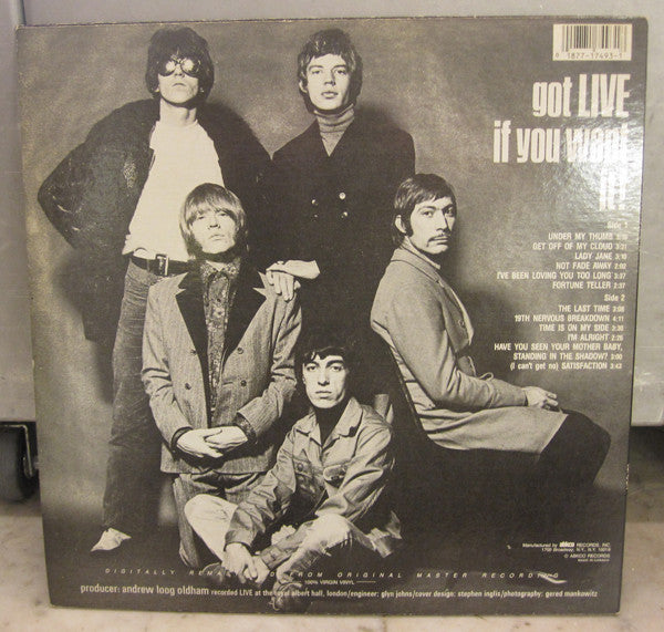 The Rolling Stones - Got Live If You Want It! (Vinyl, LP, Album, Stereo, Reissue, Remastered) Very Good Plus (VG+) / Very Good Plus (VG+)