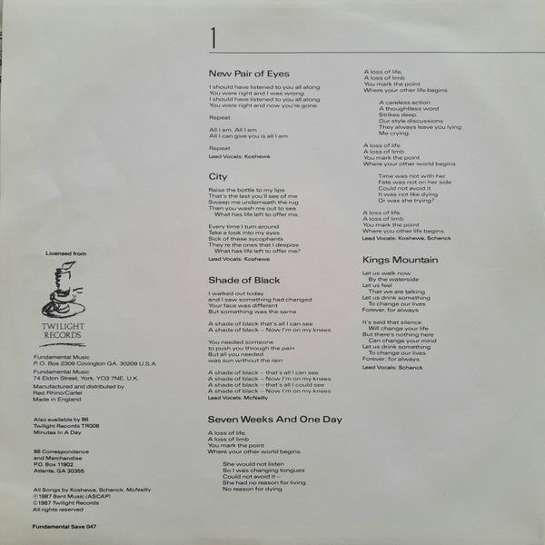 86 (2) - Provocation (Vinyl, LP, Album) Good Plus (G+) / Very Good Plus (VG+)