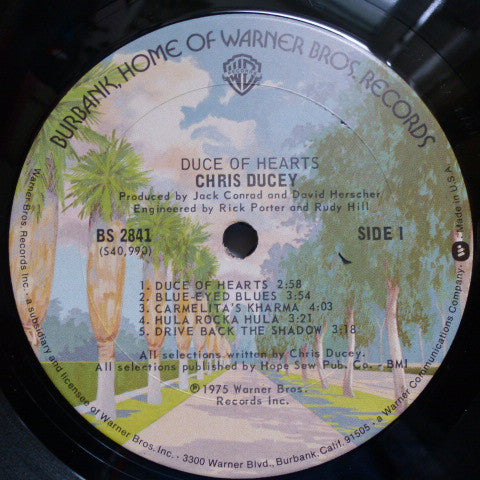 Chris Ducey - Duce Of Hearts (Vinyl, LP, Album) Good Plus (G+) / Good Plus (G+)
