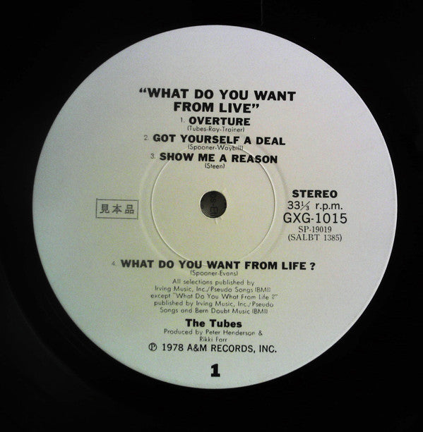 The Tubes - What Do You Want From Live (2xVinyl, LP, Album, Promo) Near Mint (NM or M-) / Very Good (VG)