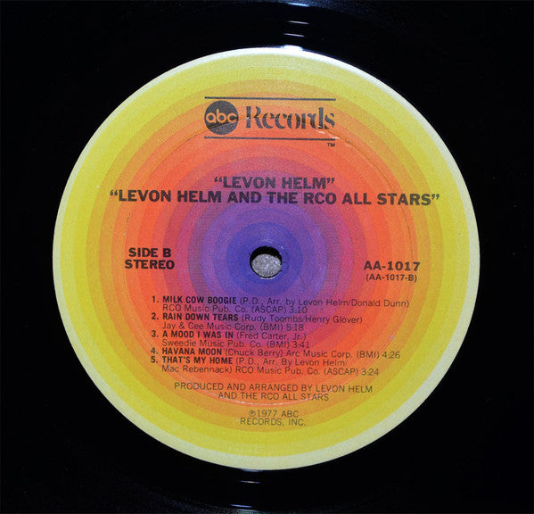 Levon Helm - Levon Helm And The RCO All-Stars (Vinyl, LP, Album) Good Plus (G+) / Good Plus (G+)