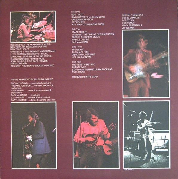 The Band - Rock Of Ages (The Band In Concert) (2xVinyl, LP, Album, Repress, Stereo) Very Good Plus (VG+) / Very Good (VG)