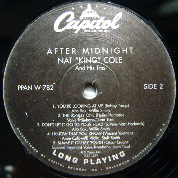 The Nat King Cole Trio - After Midnight - Complete Session (2xVinyl, LP, Reissue, Remastered, Mono) Near Mint (NM or M-) / Near Mint (NM or M-)
