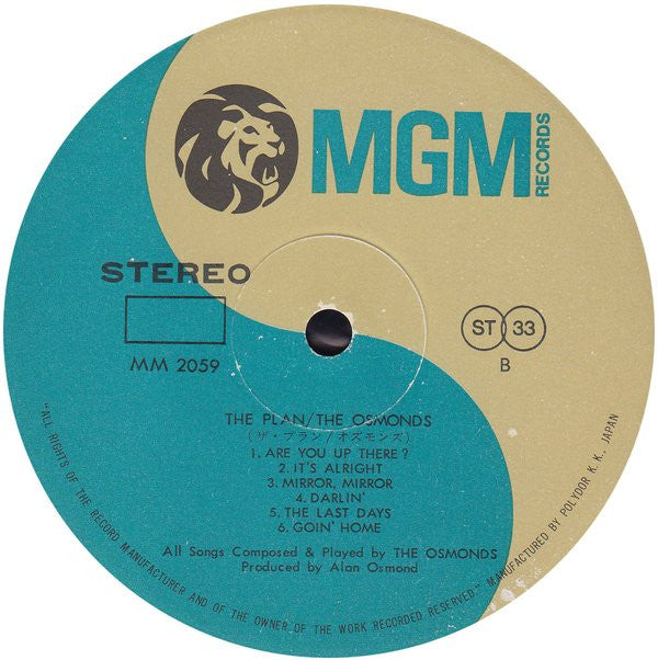 The Osmonds - The Plan (Vinyl, LP, Album) Very Good (VG) / Very Good (VG)