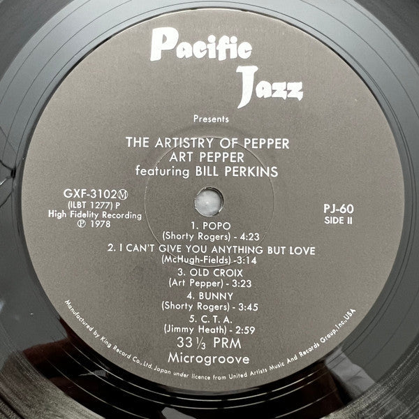 Art Pepper - The Artistry Of Pepper (Vinyl, LP, Album, Compilation,...