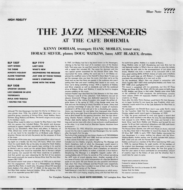 Art Blakey & The Jazz Messengers - At The Cafe Bohemia Volume 3 (Vi...