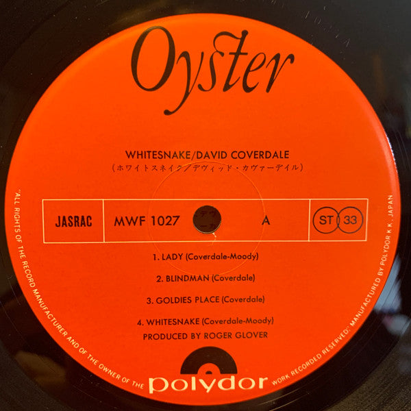 David Coverdale - Whitesnake (Vinyl, LP, Album)