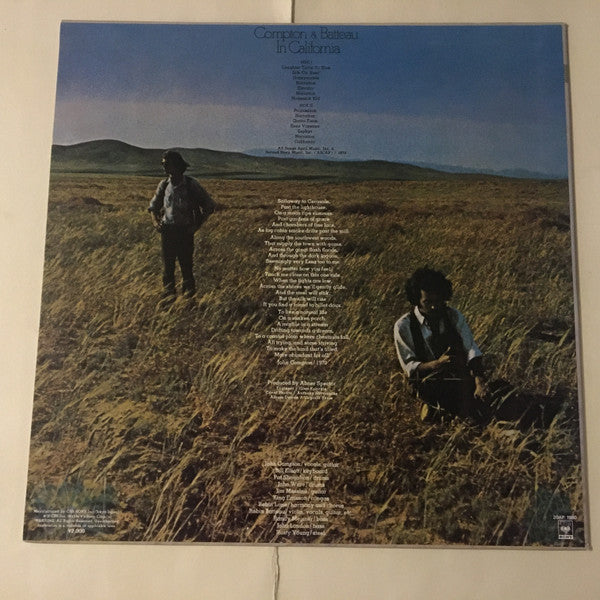 Compton & Batteau - In California (Vinyl, LP, Album, Reissue) Near Mint (NM or M-) / Very Good Plus (VG+)