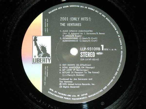 The Ventures - 2001 (Only Hits!) (Vinyl, LP, Album, Stereo)
