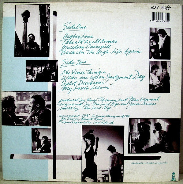 Steve Winwood - Back In The High Life (Vinyl, LP, Album) Very Good (VG) / Good Plus (G+)