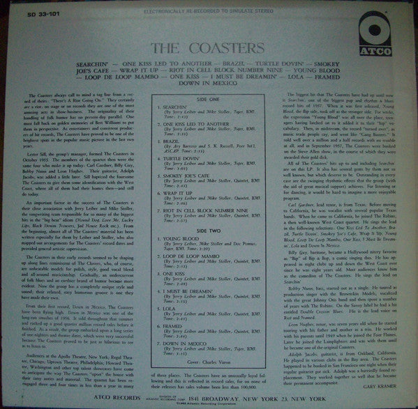 The Coasters - The Coasters (Vinyl, LP, Compilation, Misprint, Mono)