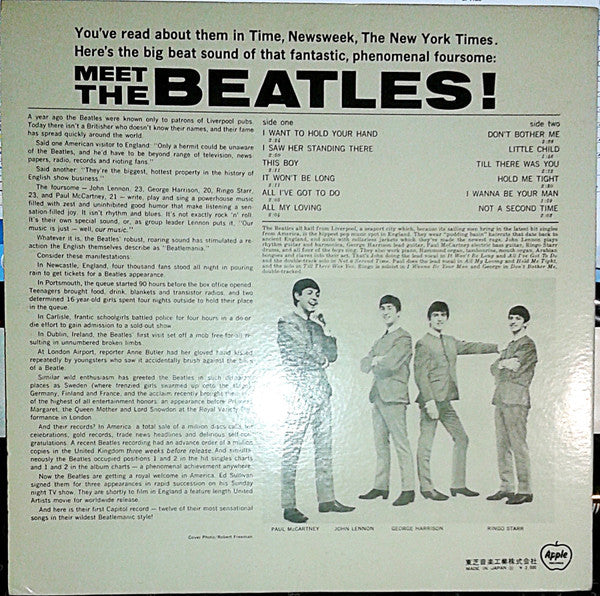 The Beatles - Meet The Beatles! (Vinyl, LP, Album, Stereo)