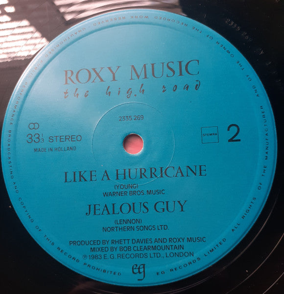 Roxy Music - The High Road (Vinyl, LP, Mini-Album, Stereo) Very Good Plus (VG+) / Very Good (VG)