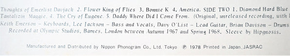 The Nice - Autumn '67 - Spring '68 (Vinyl, LP, Compilation, Reissue) Very Good Plus (VG+) / Good Plus (G+)